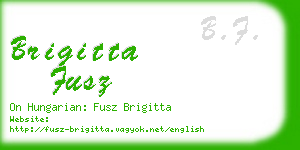 brigitta fusz business card